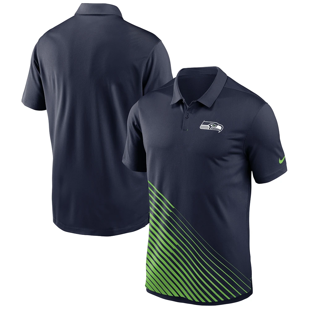 Polo Nike College Navy Seattle Seahawks Vapor pour Homme