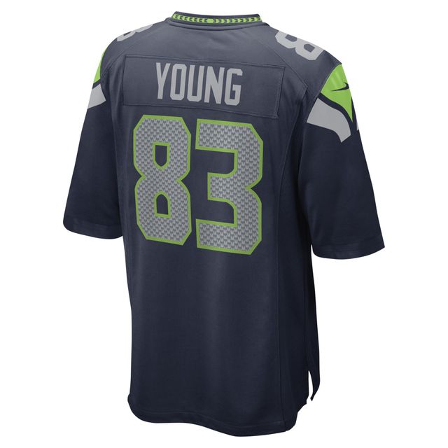 Maillot de joueur jeu Nike Dareke Young College Navy pour hommes des Seattle Seahawks