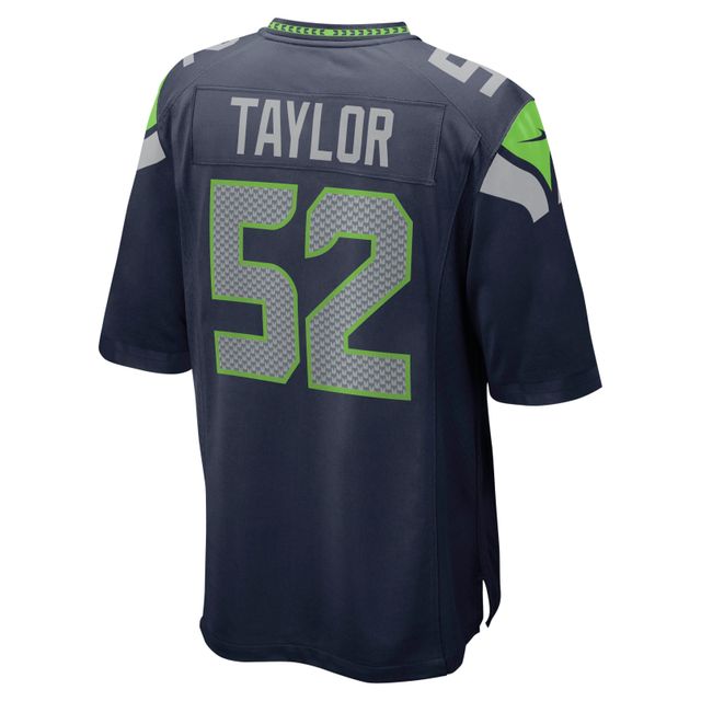 Maillot de match Nike Darrell Taylor College Navy pour hommes des Seahawks Seattle