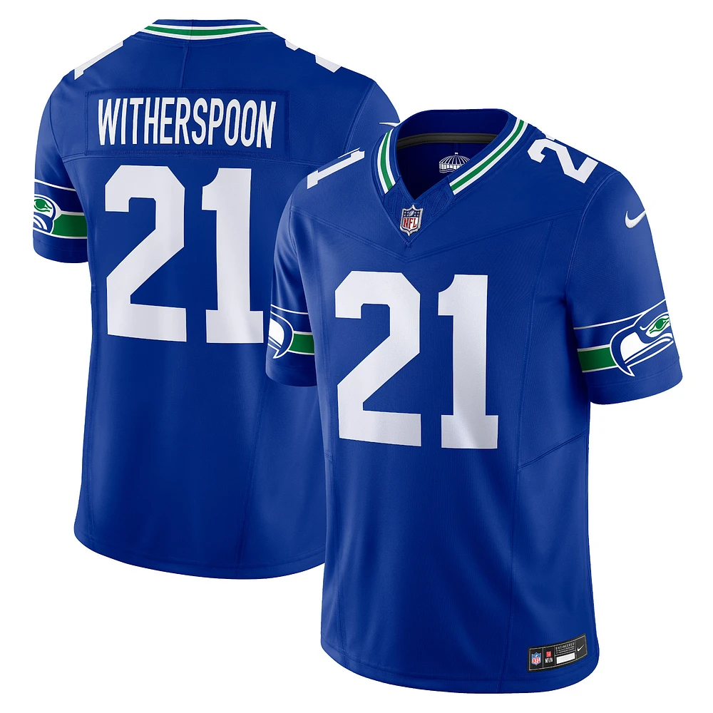 Nike Devon Witherspoon Royal Seattle Seahawks Alternate Vapor F.U.S.E. Maillot limité