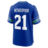 Men's Nike Devon Witherspoon Royal Seattle Seahawks Throwback Player Game Jersey