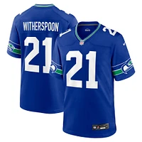 Men's Nike Devon Witherspoon Royal Seattle Seahawks Throwback Player Game Jersey