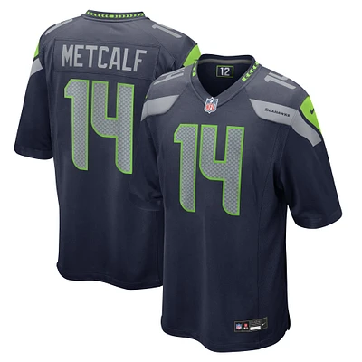 Men's Nike DK Metcalf  College Navy Seattle Seahawks Game Jersey