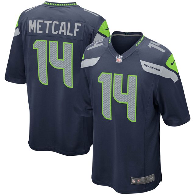 Joueur de jeu Nike DK Metcalf College Navy Seattle Seahawks pour homme - Maillot