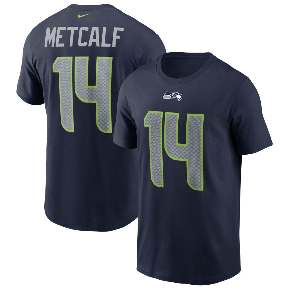 Youth DK Metcalf College Navy Seattle Seahawks Player Name