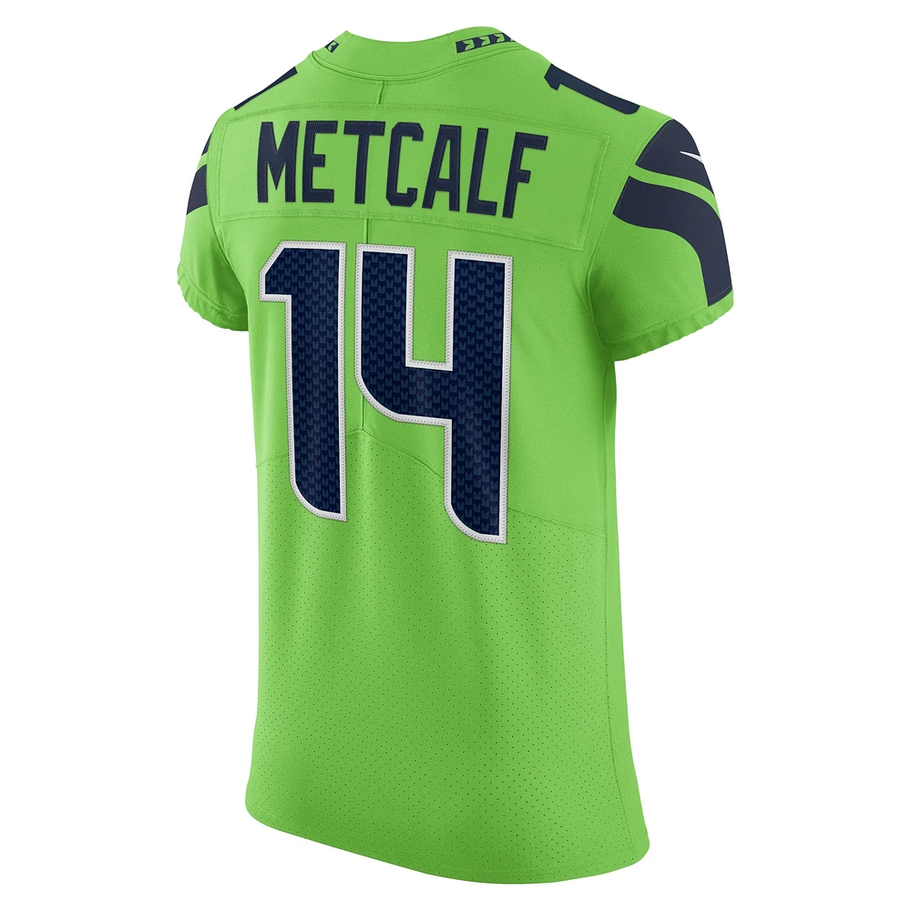 Men's Nike DK Metcalf Neon Green Seattle Seahawks Alternate Vapor Elite Player Jersey