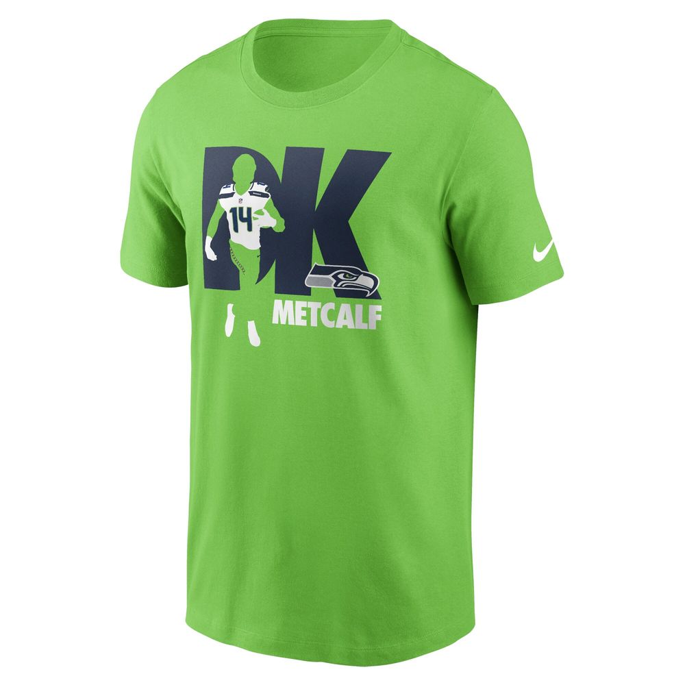 Men's Nike DK Metcalf Neon Green Seattle Seahawks Essential Player - T-Shirt