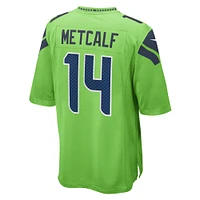 Men's Nike DK Metcalf Neon Green Seattle Seahawks  Game Jersey