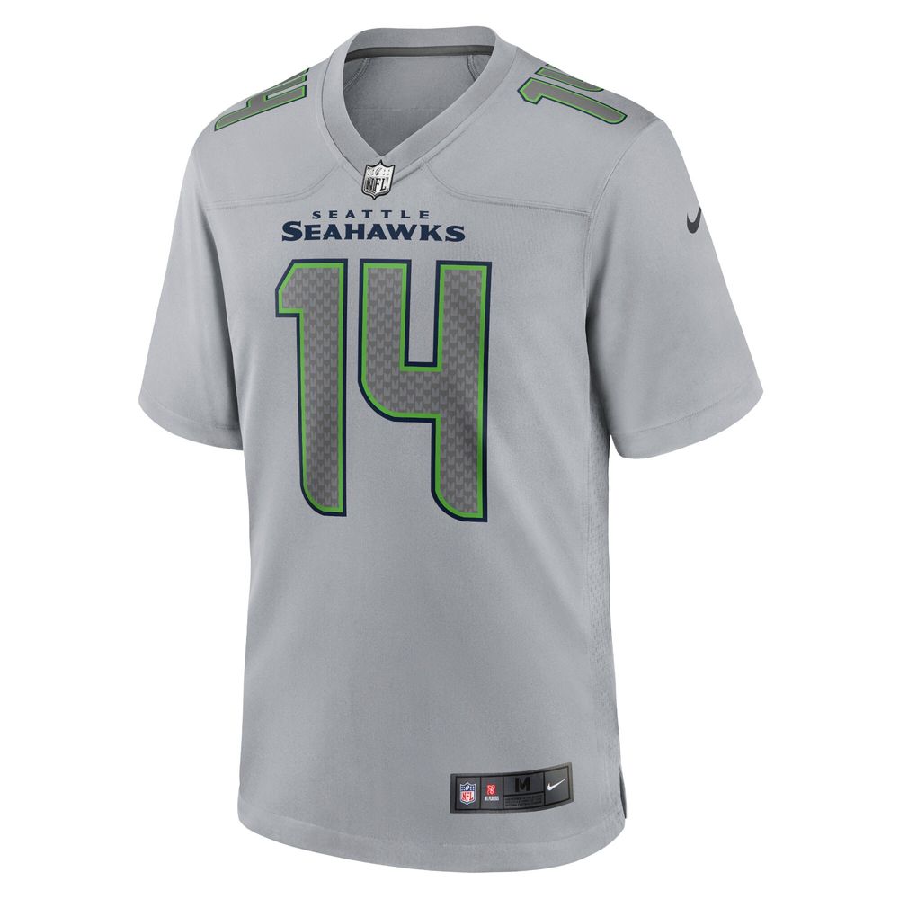 Nike Men's Nike DK Metcalf Silver Seattle Seahawks Atmosphere Fashion Game  - Jersey