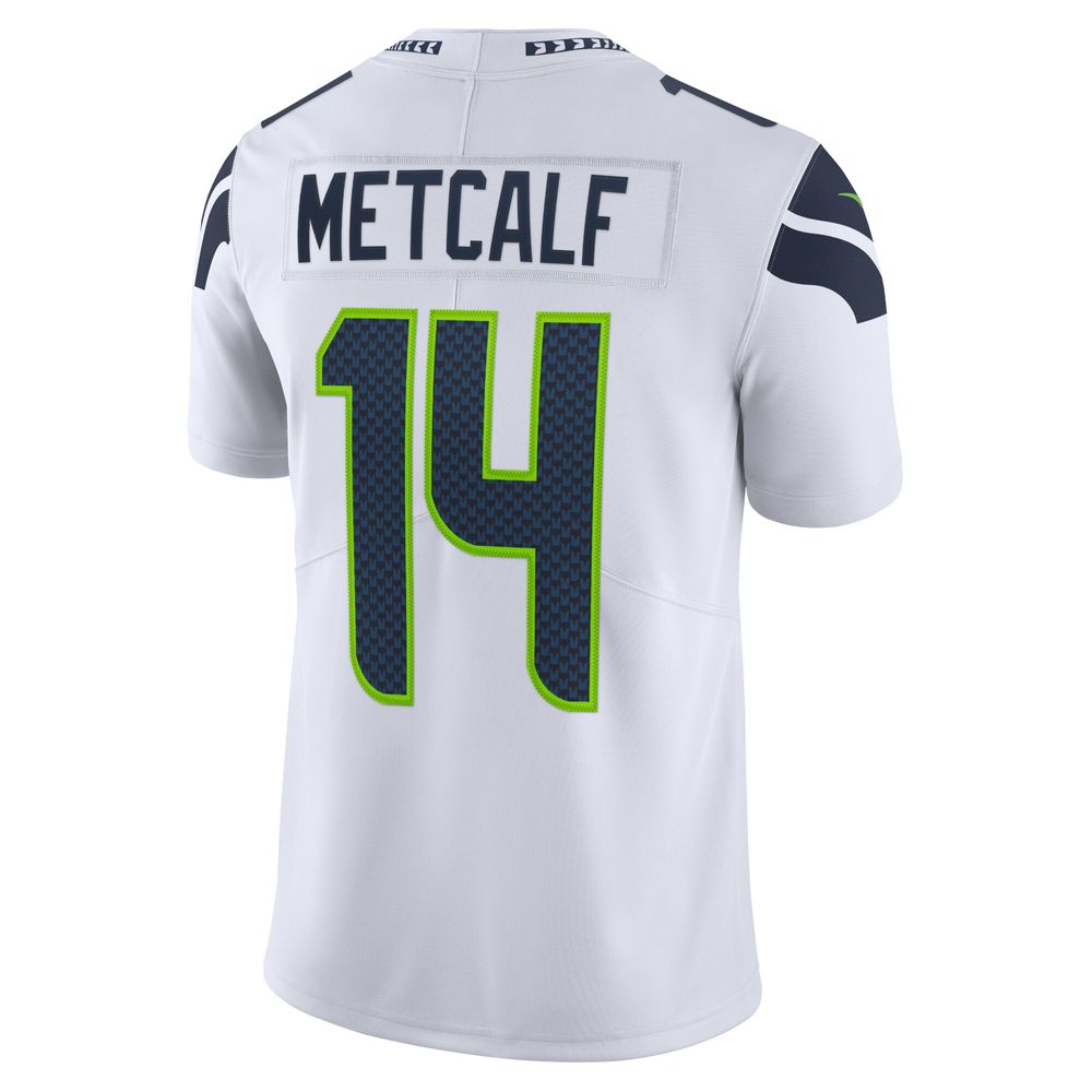 Men's Nike DK Metcalf White Seattle Seahawks Vapor Limited Jersey