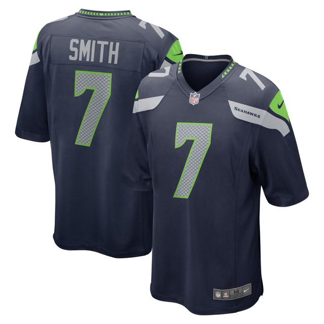 Maillot de match Nike Geno Smith College Navy Seattle Seahawks pour homme