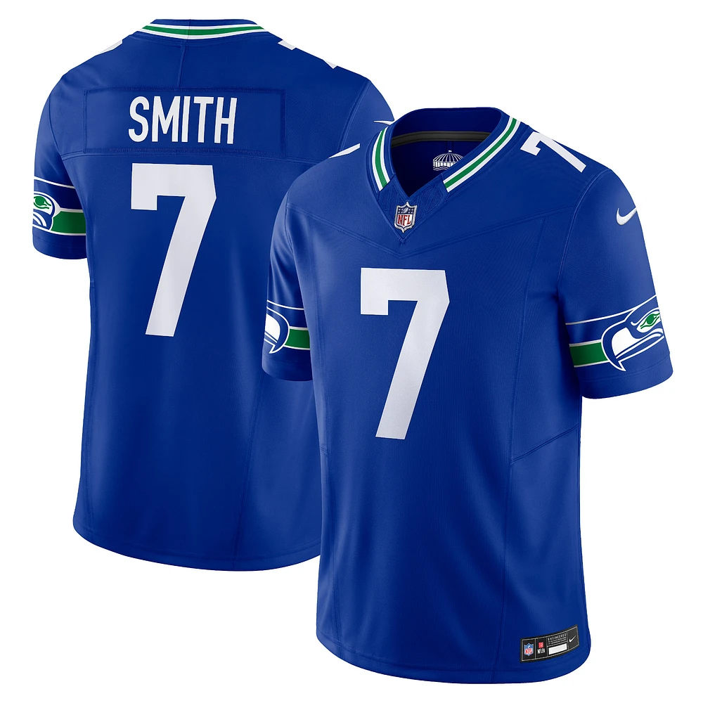 Nike Geno Smith Royal Seattle Seahawks Alternate Vapor F.U.S.E. Maillot limité