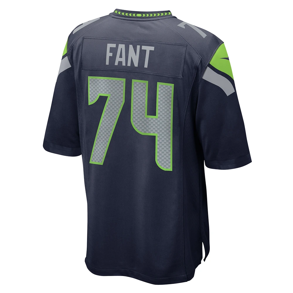 Men's Nike George Fant  College Navy Seattle Seahawks Game Jersey