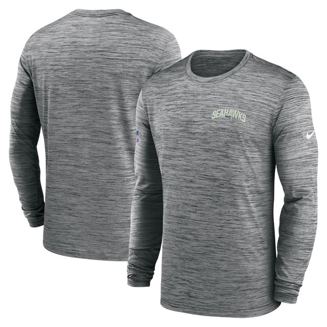 NUT SEA ANTHR HOMME NIKE VELOCITY LC ATHLETIC STACK DRI-FIT LONG SLEEVE TE TEEMENL-S