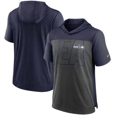 Cosquillas muestra Escribir Nike Men's Nike Heathered Charcoal/College Navy Seattle Seahawks Fan Gear  Performance Hoodie - T-Shirt | Bramalea City Centre