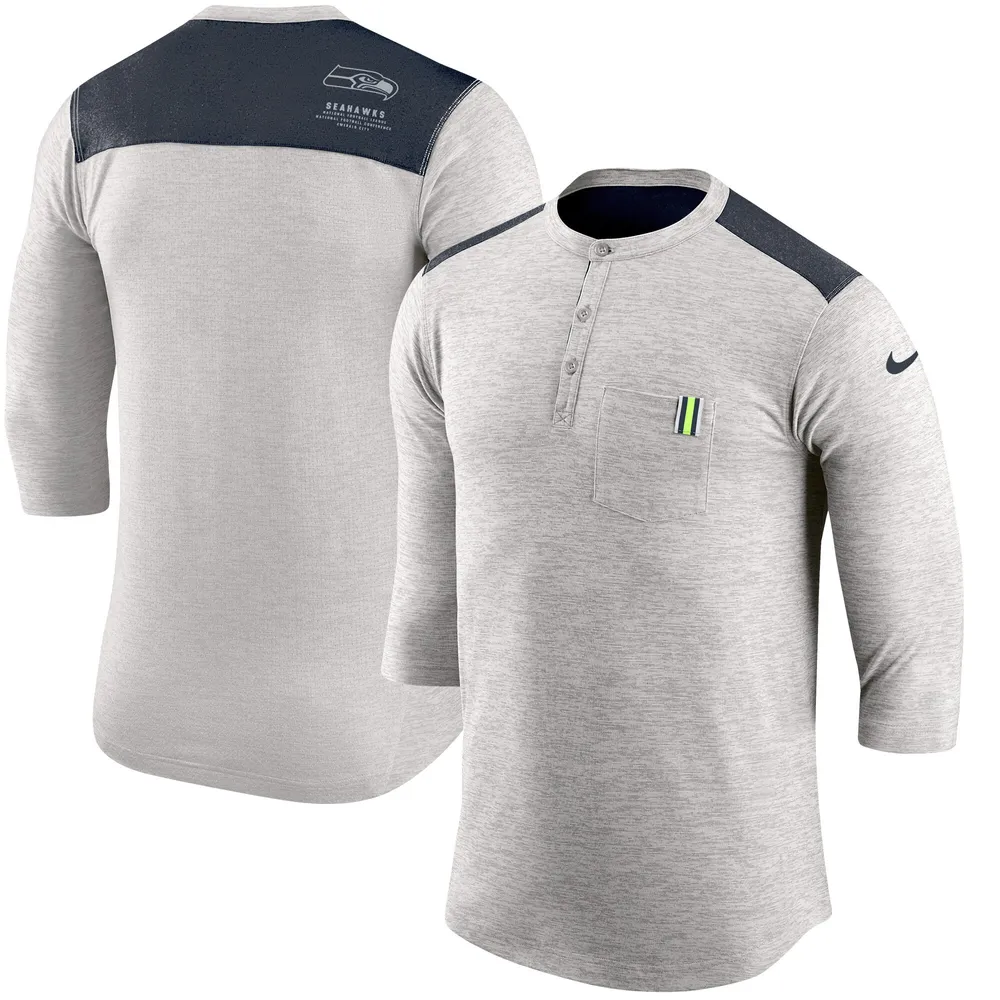 Men's Nike Neon Green Seattle Seahawks Logo Essential Legend Performance T-Shirt