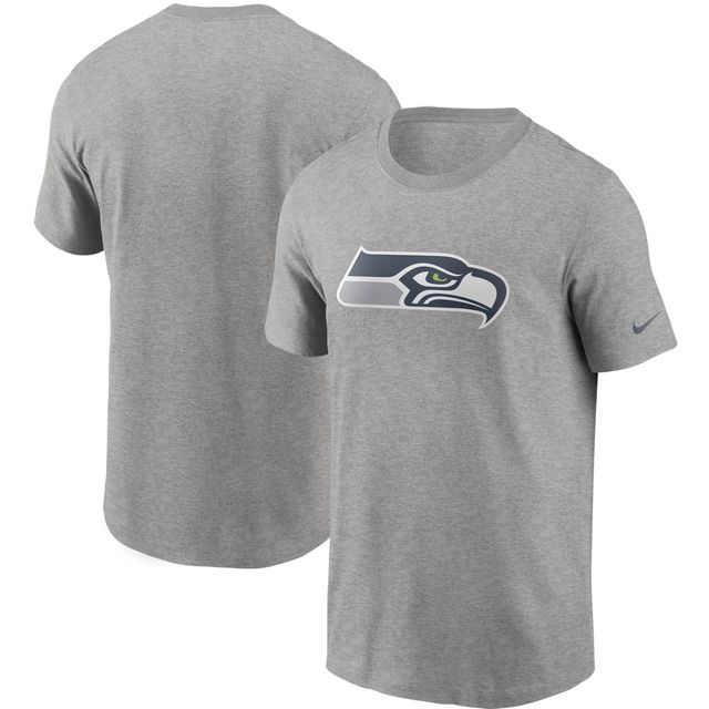 T-shirt à logo principal des Seattle Seahawks Nike pour homme, gris chiné