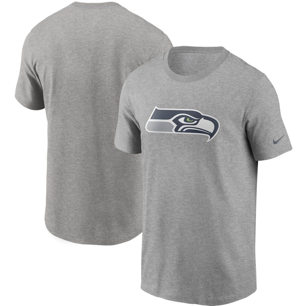 Men's Nike Heathered Gray Seattle Seahawks Primary Logo T-Shirt