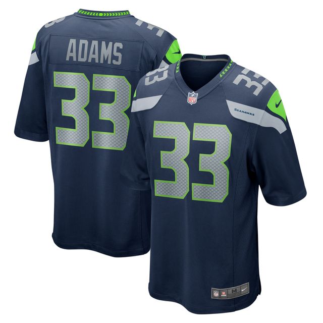 Maillot Nike Jamal Adams College Navy pour hommes des Seattle Seahawks Game Team