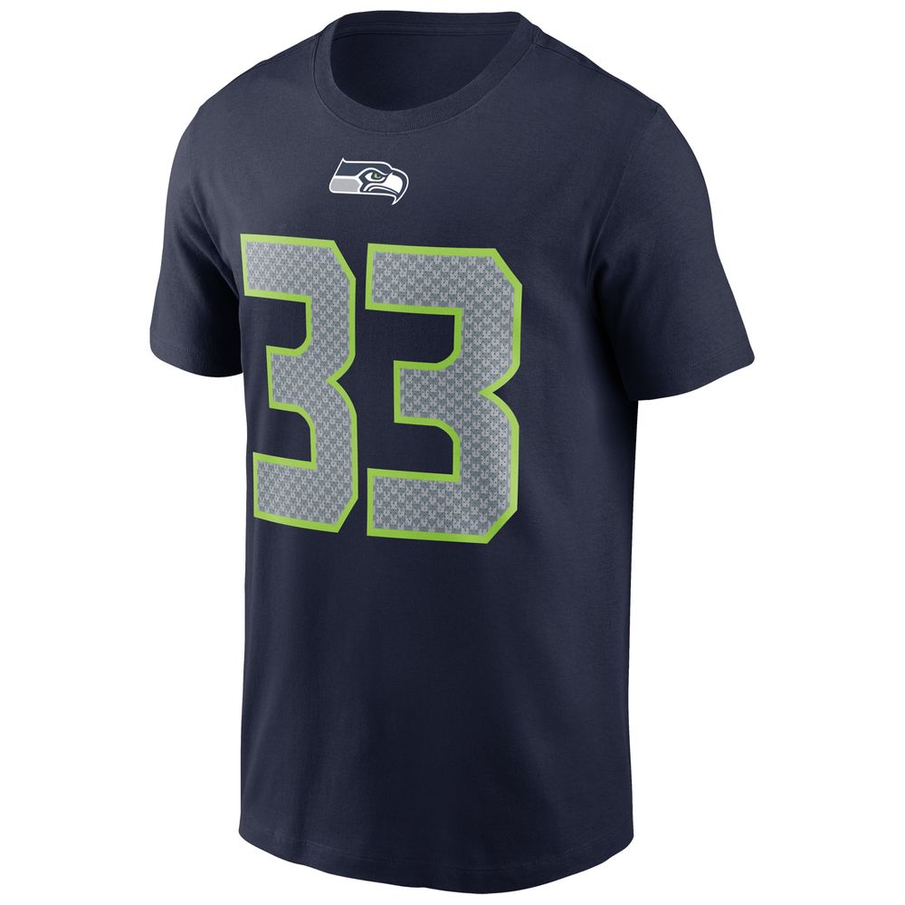 Men's Nike Jamal Adams Navy Seattle Seahawks Name & Number T-Shirt