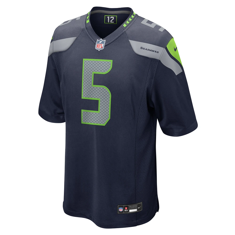 Maillot de match Nike Jason Myers College Navy pour homme des Seattle Seahawks