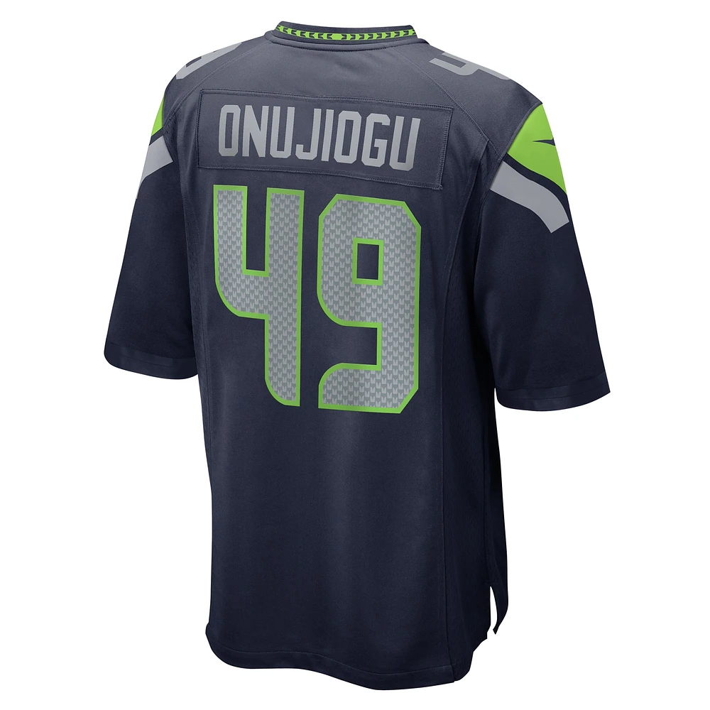 Men's Nike Joshua Onujiogu  College Navy Seattle Seahawks Game Jersey