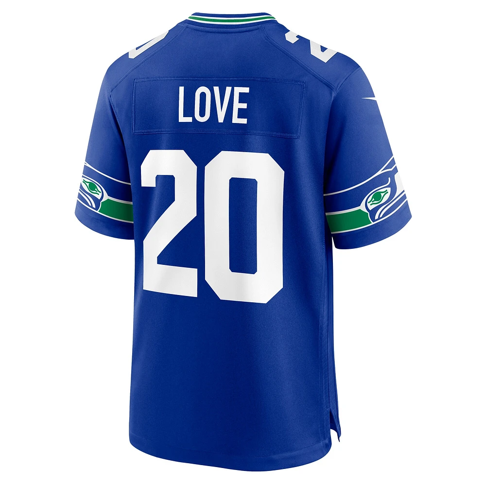Men's Nike Julian Love Royal Seattle Seahawks Alternate Game Jersey