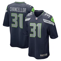 Nike Kam Chancellor College Navy Seattle Seahawks Retired Player Game Maillot pour homme