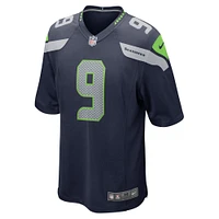 Maillot de match joueur Nike Kenneth Walker III des Seattle Seahawks pour homme, bleu marine