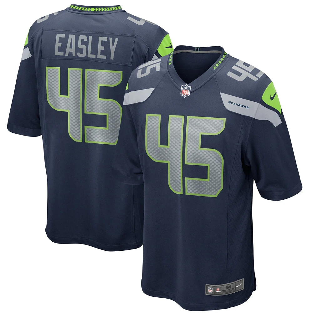 Maillot de joueur retraité Nike Kenny Easley College Navy des Seattle Seahawks pour hommes