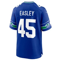 Nike Kenny Easley Royal Seattle Seahawks Throwback Joueur à la retraite Maillot de jeu pour homme