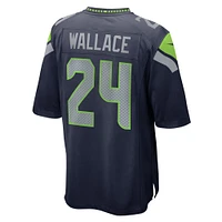 Men's Nike K'Von Wallace  College Navy Seattle Seahawks Game Jersey