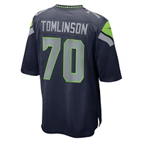 Men's Nike Laken Tomlinson  College Navy Seattle Seahawks Game Jersey