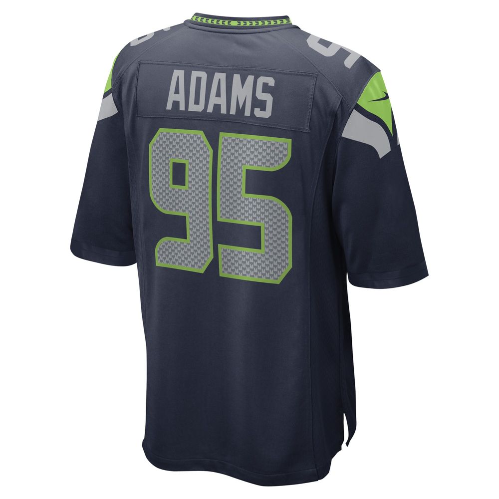 Men's Nike Myles Adams College Navy Seattle Seahawks Game Player Jersey