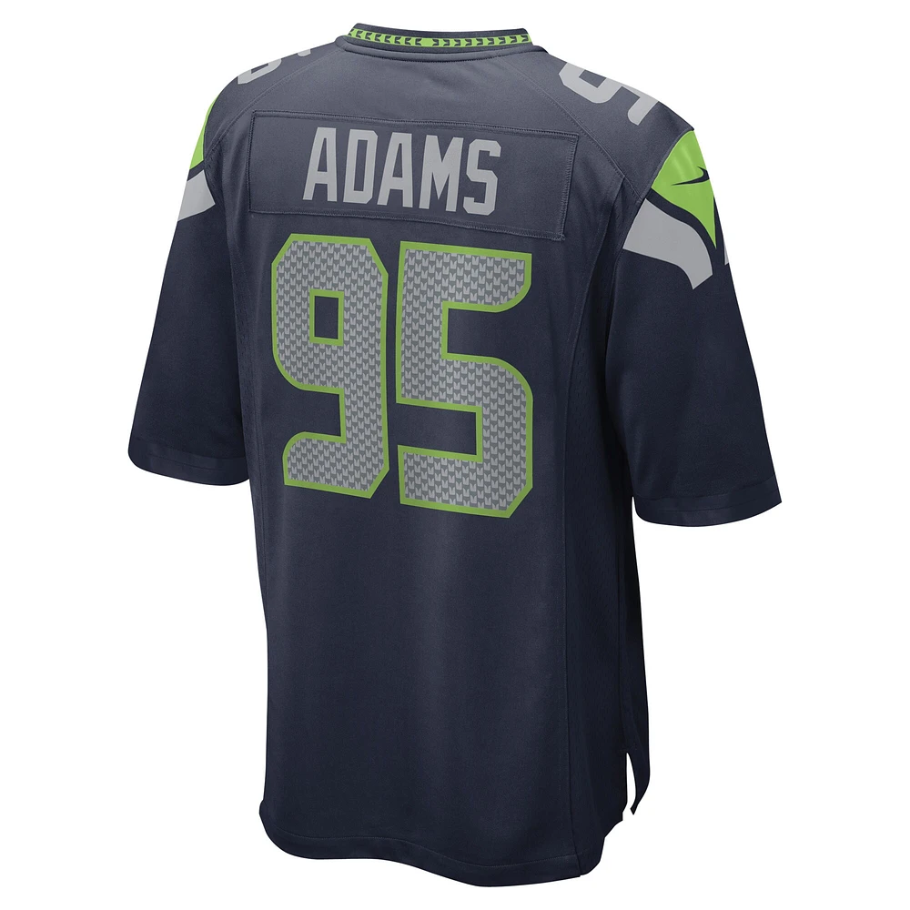 Maillot de joueur jeu Nike Myles Adams College Navy Seattle Seahawks pour hommes