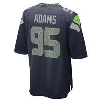 Men's Nike Myles Adams College Navy Seattle Seahawks Game Player Jersey