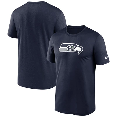 T-shirt de performance avec logo Legend des Seattle Seahawks Nike bleu marine pour homme