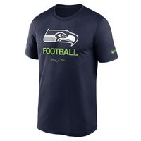 Men's Nike Navy Seattle Seahawks Sideline Infograph Performance T-Shirt