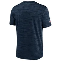 Men's Nike Navy Seattle Seahawks Sideline Velocity Athletic Stack Performance T-Shirt