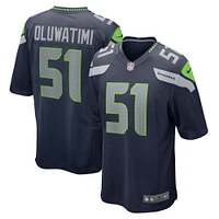 Maillot de match Nike College Navy Seattle Seahawks pour homme