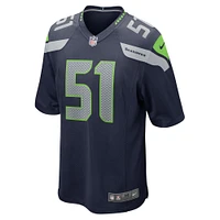 Maillot de match Nike College Navy Seattle Seahawks pour homme
