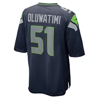 Maillot de match Nike College Navy Seattle Seahawks pour homme