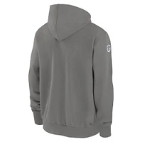 Men's Nike  Pewter Seattle Seahawks Player Full-Zip Performance Hoodie
