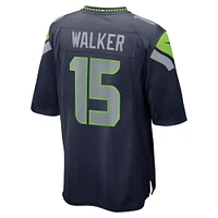 Men's Nike P.J. Walker  College Navy Seattle Seahawks Game Jersey