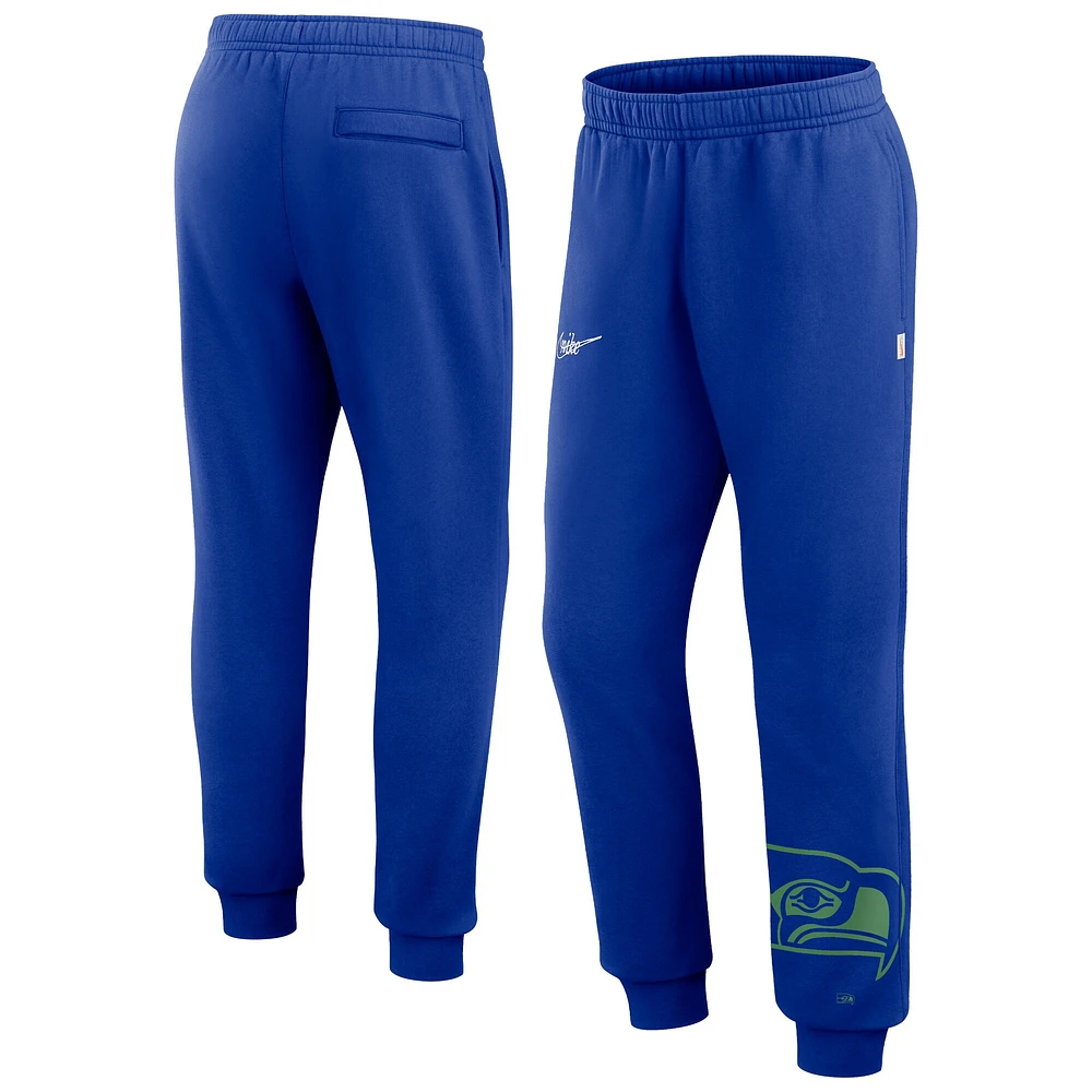 Pantalon de jogging court Nike Royal Seattle Seahawks pour homme avec logo