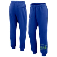 Pantalon de jogging court Nike Royal Seattle Seahawks pour homme avec logo