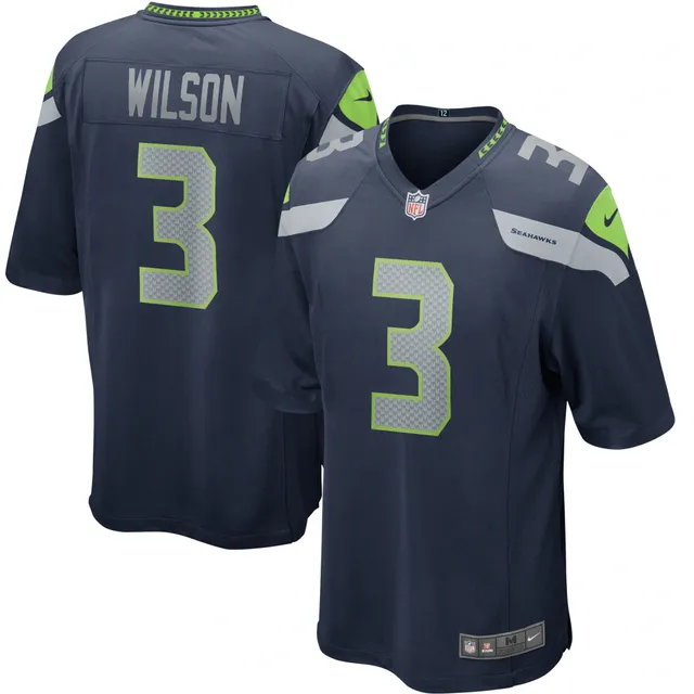 Russell Wilson Denver Broncos Nike Player Name & Number Long Sleeve T-Shirt  - Navy