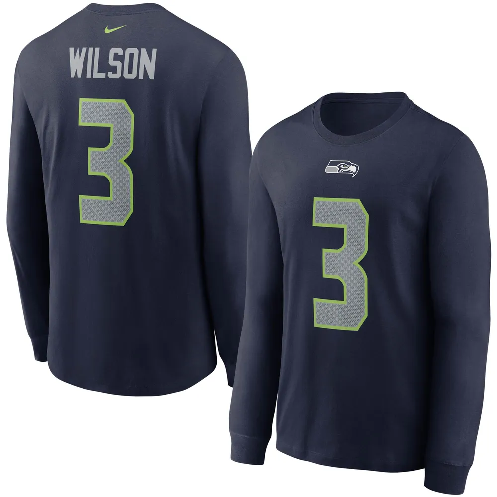 Russell Wilson Seattle Seahawks Nike Name & Number T-Shirt - White