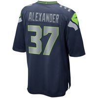 Men's Nike Shaun Alexander College Navy Seattle Seahawks Game Retired Player Jersey