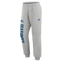 Men's Nike Silver Seattle Seahawks Rewind Club Fleece Joggers